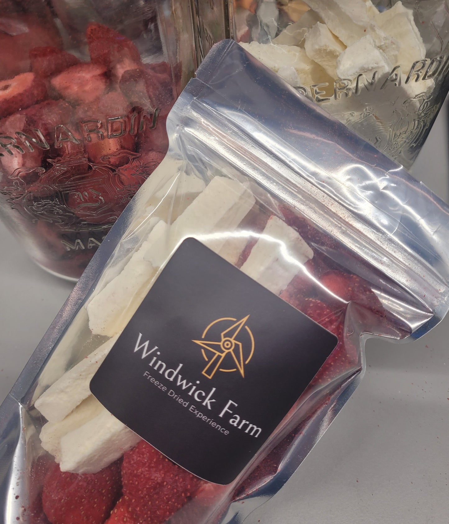 Freeze Dried Local Niagara Strawberries & Chapmans Vanilla Ice Cream Stix