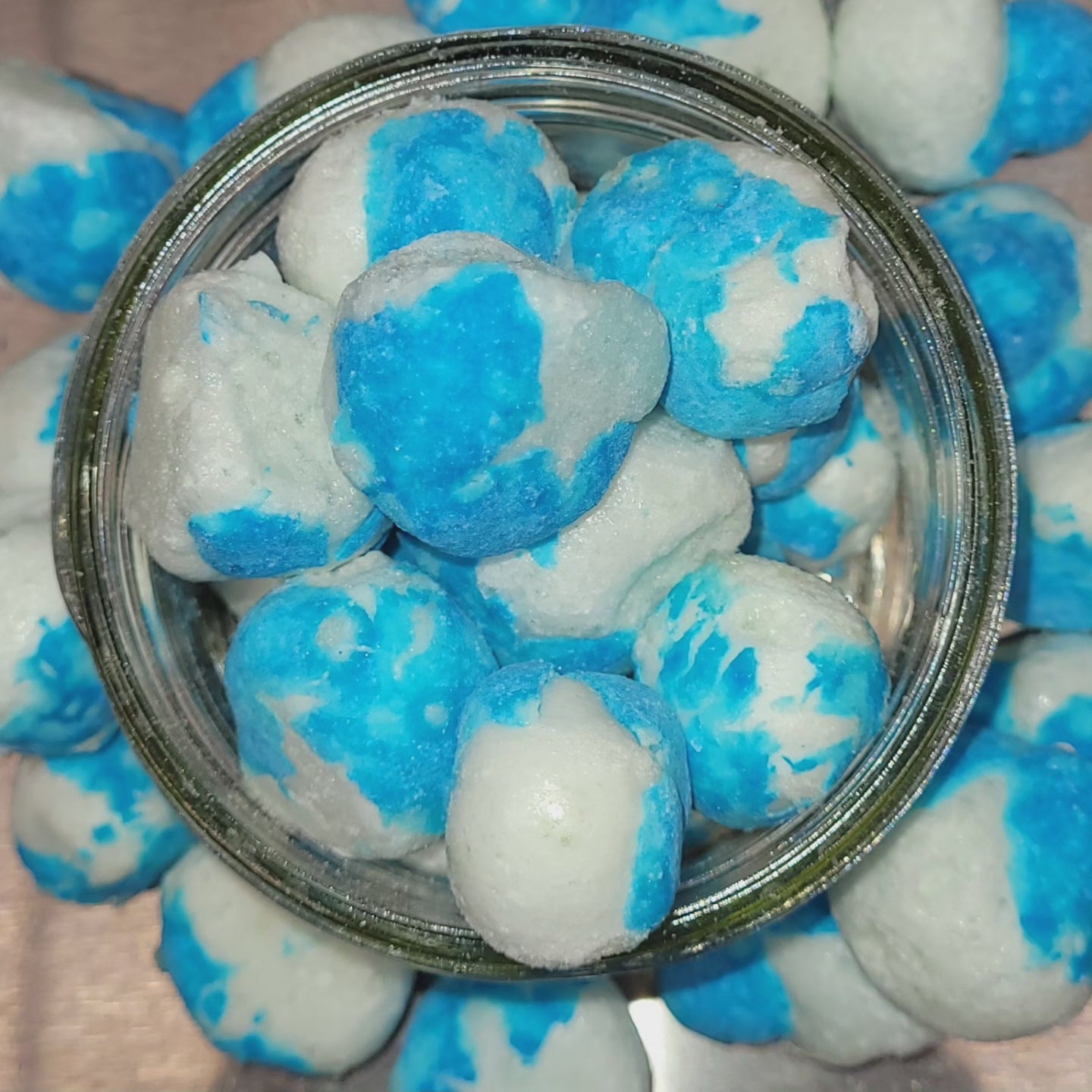 Freeze Dried Blue Raspberry Bon Bons