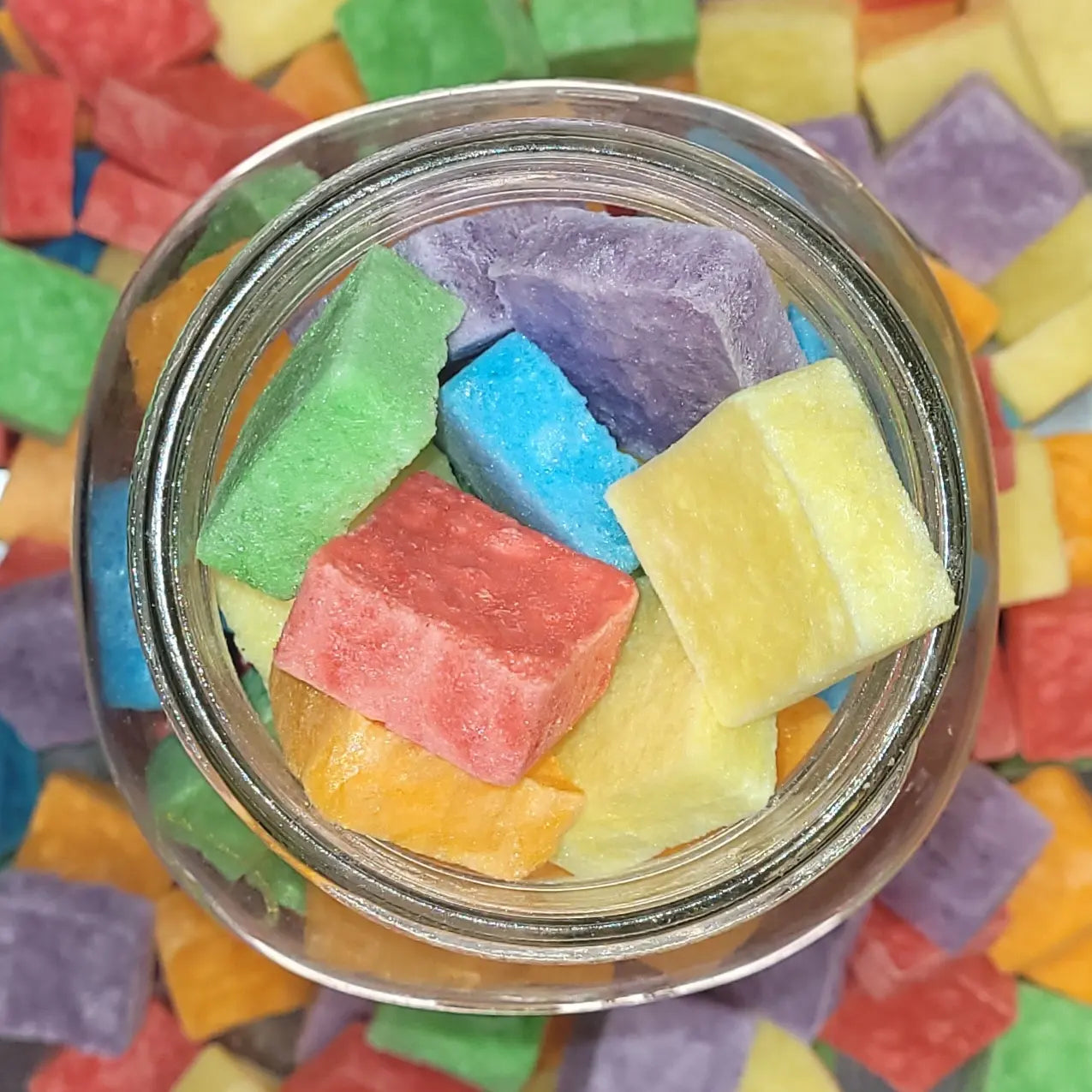 Freeze Dried Jell-O Rainbow Tube