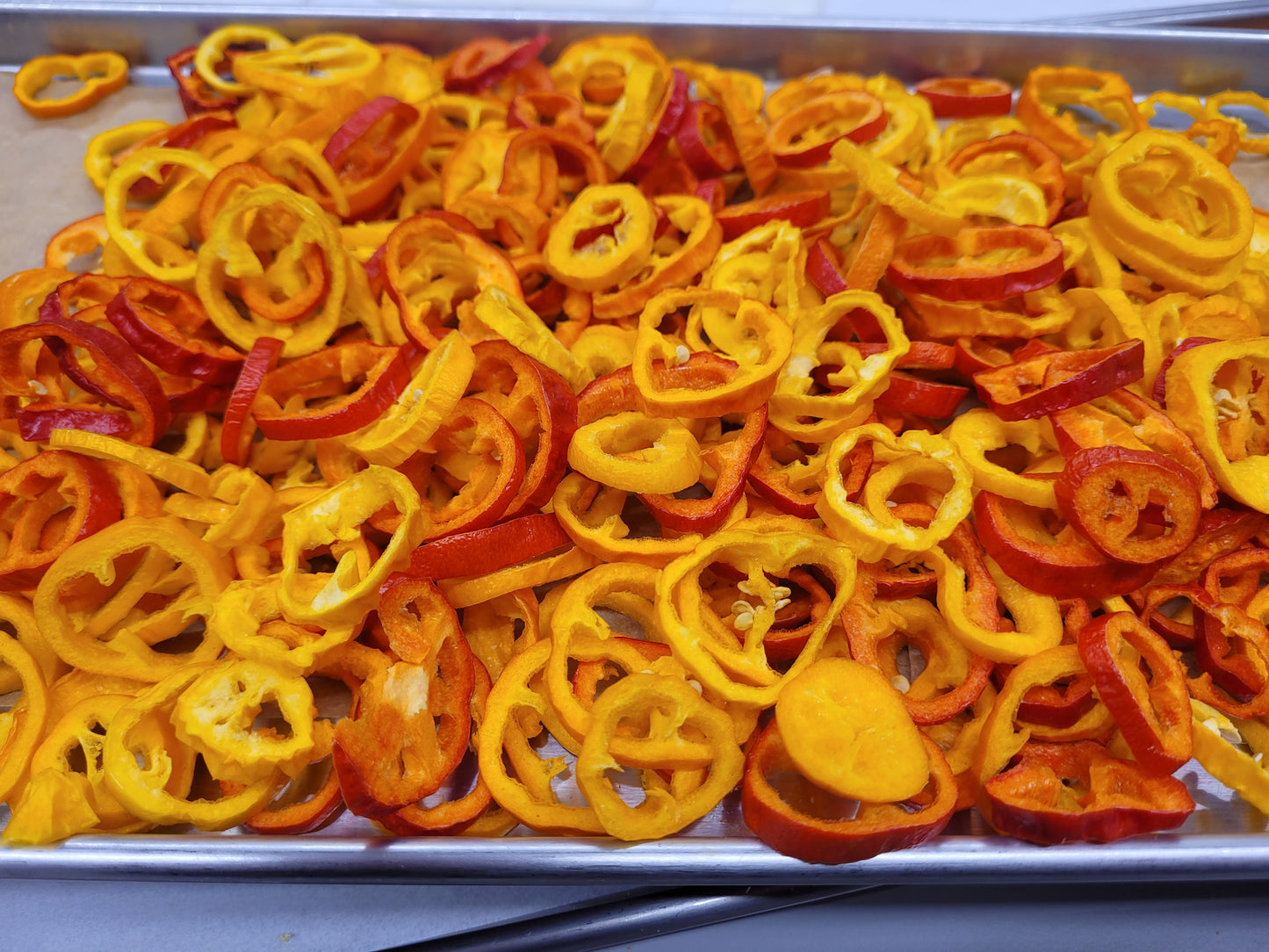 Freeze Dried Sweet Pepper Rings