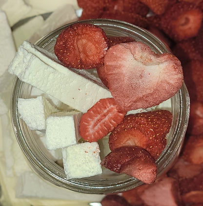 Freeze Dried Local Niagara Strawberries & Chapmans Vanilla Ice Cream Stix