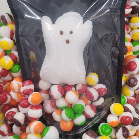 Freeze Dried Halloween Peep and Original Skittles-Ghost, Pumpkin, Frankenstein, or Sugar Skull