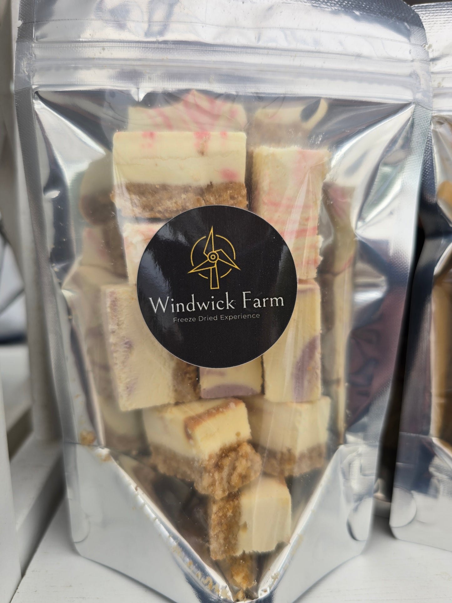 Freeze Dried Strawberry,  Blueberry & Dolce De Leche Cheesecake Bites Sampler size