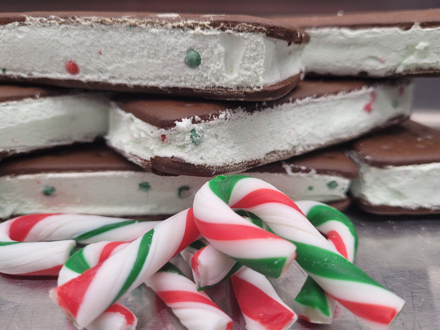 Freeze Dried Holiday Moments Peppermint Ice Cream Sandwiches